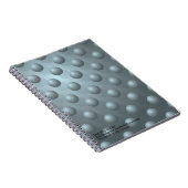 Lernfreude Notizbuch – Teal 3D Kugel Muster Notizblock (Rechte Seite)