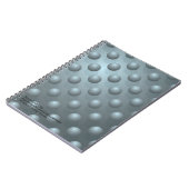 Lernfreude Notizbuch – Teal 3D Kugel Muster Notizblock (Linke Seite)