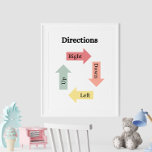 Lerninhalte Kinderpädagogik Poster<br><div class="desc">Helfen Sie Ihrem Kind, die grundlegende Navigation mit dem "Learning Directions Kids' Educational Poster" zu beherrschen. Dieses einnehmende und farbenfrohe Poster weist klare Pfeile auf, die mit den Worten "oben", "unten", "links" und "richtig" gekennzeichnet sind. Das unterhaltsame Design und die einfache Anordnung machen es Kindern leicht, diese grundlegenden Richtungen zu...</div>