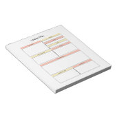 Lernplan Notepad Notizblock (angewinkelt)