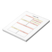 Lernplan Notepad Notizblock (Rotiert)