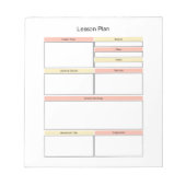 Lernplan Notepad Notizblock (Vorderseite)
