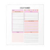 Lernplaner Notepad Notizblock (Vorderseite)
