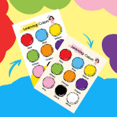 Lernposter für Farben für Kinder Poster