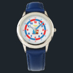 Lernprogramm für benutzerdefinierte Schulungen Armbanduhr<br><div class="desc">Das Gesicht der Uhr ist für das Kind konzipiert, das lernt, die Zeit zu lesen, und verfügt über eine klare, lesbare Wählscheibe. Kühne Farbkontrast und ein Thema, um das Lieblingsfahrzeug Ihres Kindes. Die Stunde und alle 5 Minuten sind klar geschrieben, während die 5 Minuten dazwischen durch einen Punkt gekennzeichnet sind,...</div>