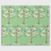 Lernstruktur mit Büchern Geschenkpapier (Flach)