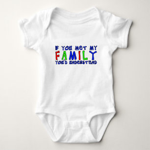 Lernte meine Familie kennen Lustiger Baby-Body Hum Baby Strampler