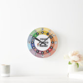 Lernuhr für Kleinkinder und Kleinkinder Runde Wanduhr (Zuhause)