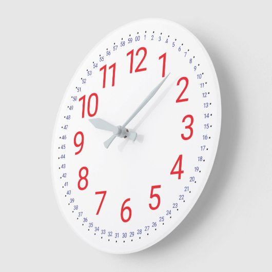 Lernuhr Große Wanduhr (Winkel)