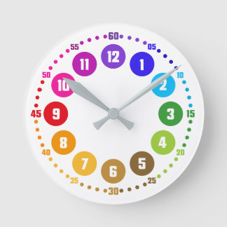 Lernuhr-Regenwache K12-AU-EU Runde Wanduhr