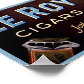 Leroy Cigars Poster (Ecke)