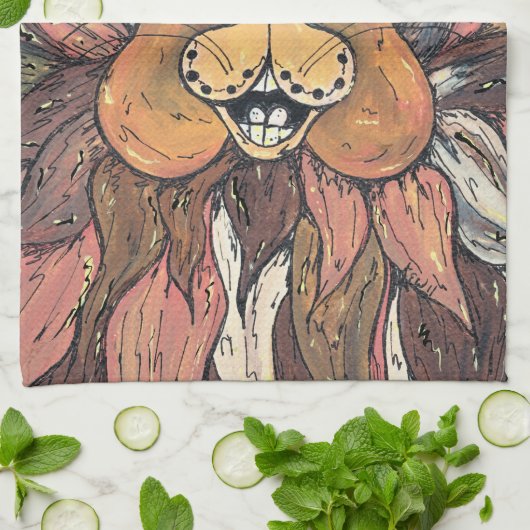 Leroy das Lama-Geschirrtuch Geschirrtuch (Gefaltet)