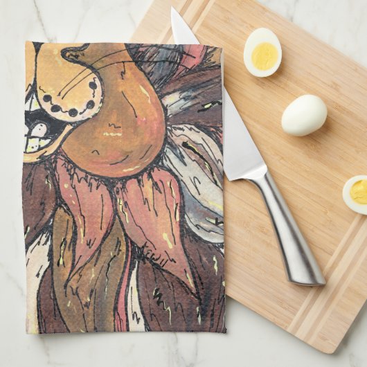 Leroy das Lama-Geschirrtuch Geschirrtuch (Viertel Falte)