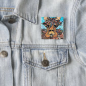 Leroy der Lamaknopf Button (Beispiel)