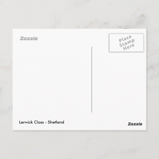 Lerwick Closs Postkarte (Rückseite)