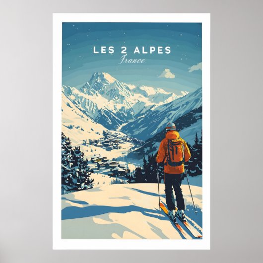 Les 2 Alpes Druck Frankreich 1 Poster (Vorne)