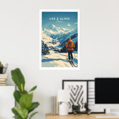 Les 2 Alpes Druck Frankreich 1 Poster (Heimbüro)