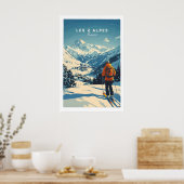 Les 2 Alpes Druck Frankreich 1 Poster (Küche)