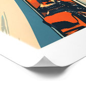 Les 2 Alpes Wandkunst Ski Poster 1 (Ecke)