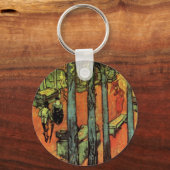 Les Alyscamps, Autumn Leaves by Vincent van Gogh Schlüsselanhänger (Vorderseite)