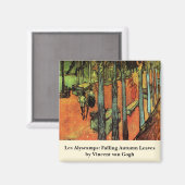 Les Alyscamps, Autumn Leaves von Vincent van Gogh Magnet (Vorderseite/Rückseite)