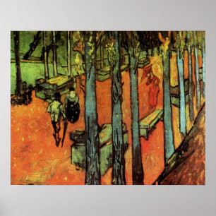 Les Alyscamps, Autumn Leaves von Vincent van Gogh Poster