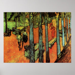 Les Alyscamps, Autumn Leaves von Vincent van Gogh Poster