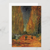 Les Alyscamps Friedhof Vincent van Gogh Einladung (Vorne/Hinten)