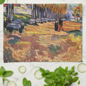 Les Alyscamps (Friedhof) von Vincent van Gogh Geschirrtuch (Gefaltet)
