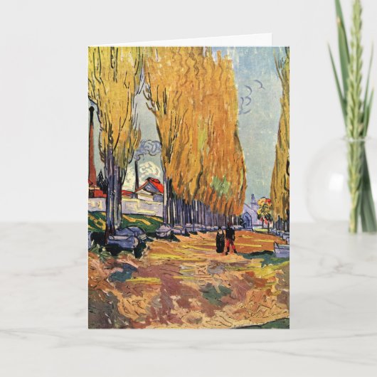Les Alyscamps (Friedhof) von Vincent van Gogh Karte (Vorderseite)
