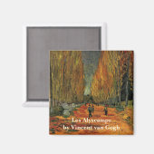 Les Alyscamps (Friedhof) von Vincent van Gogh Magnet (Vorderseite/Rückseite)