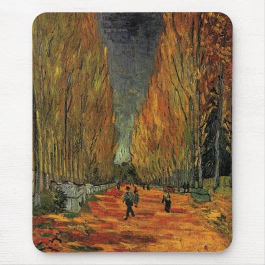 Les Alyscamps (Friedhof) von Vincent van Gogh Mousepad (Vorne)