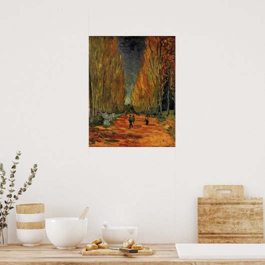 Les Alyscamps (Friedhof) von Vincent van Gogh Poster (Küche)