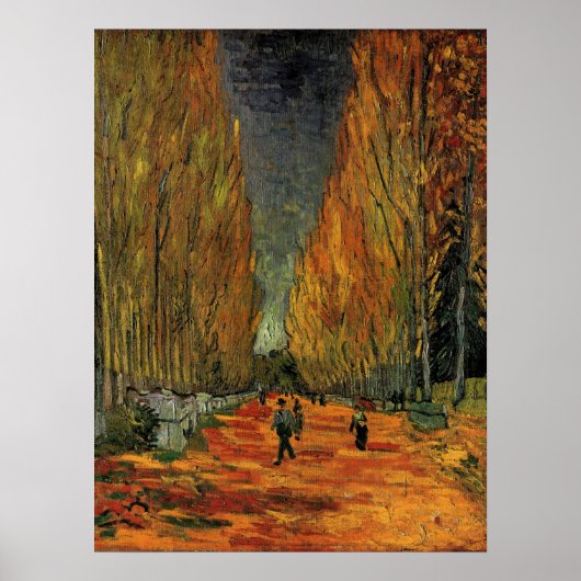 Les Alyscamps (Friedhof) von Vincent van Gogh Poster (Vorne)
