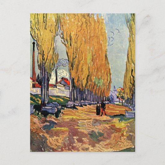 Les Alyscamps (Friedhof) von Vincent van Gogh Postkarte (Vorderseite)