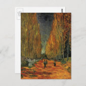 Les Alyscamps (Friedhof) von Vincent van Gogh Postkarte (Vorne/Hinten)