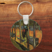 Les Alyscamps (Friedhof) von Vincent van Gogh Schlüsselanhänger (Vorderseite)