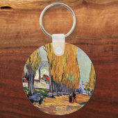 Les Alyscamps (Friedhof) von Vincent van Gogh Schlüsselanhänger (Vorderseite)