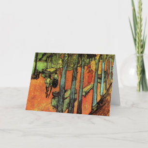 Les Alyscamps, Herbstblätter von Vincent van Gogh Karte