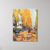 Les Alyscamps von Van Gogh. Herbstlandschaft Leinwanddruck (Vorderseite)