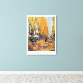 Les Alyscamps von Van Gogh. Herbstlandschaft Leinwanddruck (Insitu (Holzboden))