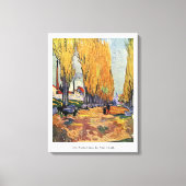 Les Alyscamps von Van Gogh. Herbstlandschaft Leinwanddruck (Vorderseite)