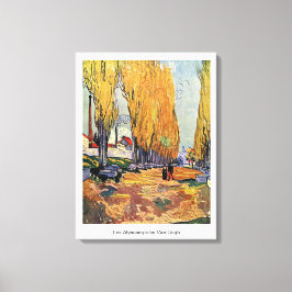 Les Alyscamps von Van Gogh. Herbstlandschaft Leinwanddruck