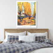 Les Alyscamps von Van Gogh. Herbstlandschaft Leinwanddruck (Insitu (Schlafzimmer))