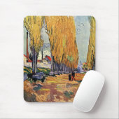 Les Alyscamps von Van Gogh. Herbstlandschaft Mousepad (Mit Mouse)