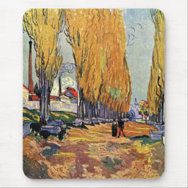Les Alyscamps von Van Gogh. Herbstlandschaft Mousepad