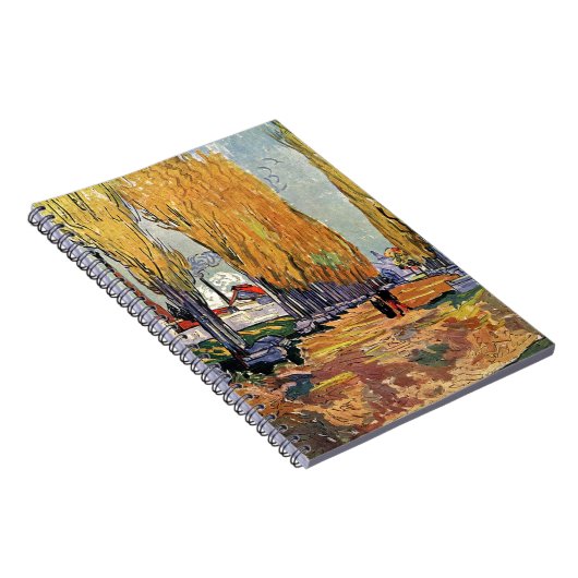Les Alyscamps von Van Gogh. Herbstlandschaft Notizblock (Rechte Seite)