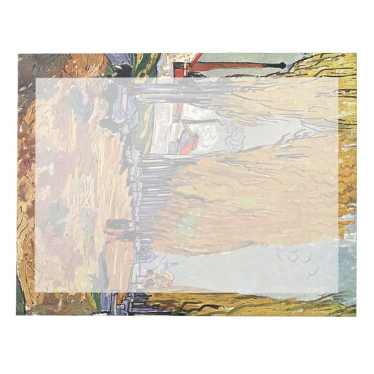 Les Alyscamps von Van Gogh. Herbstlandschaft Notizblock (Vorderseite)