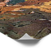 Les Alyscamps von Van Gogh. Herbstlandschaft Poster (Ecke)