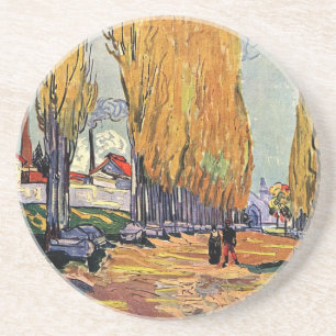 Les Alyscamps von Van Gogh. Herbstlandschaft Untersetzer